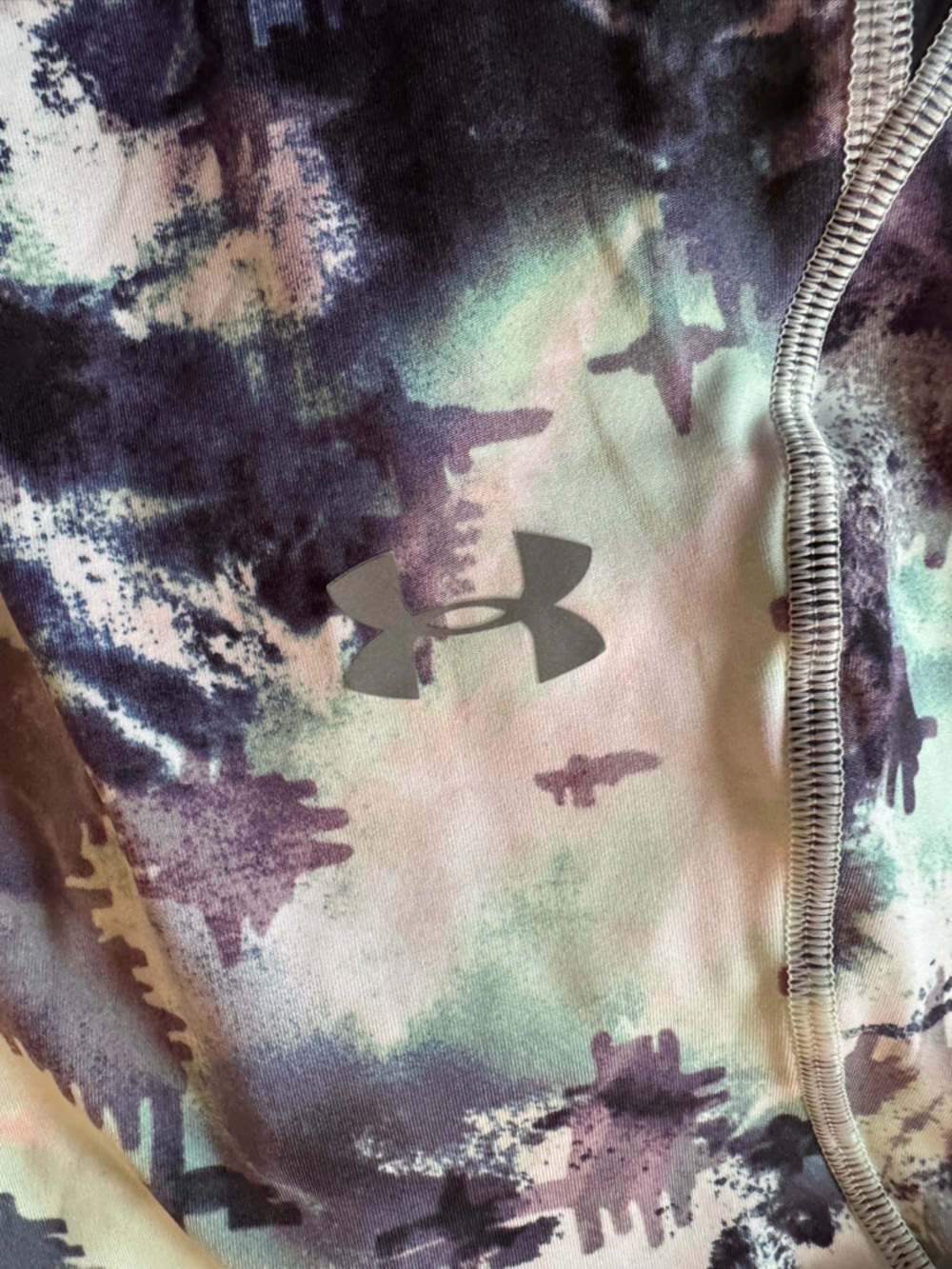Under Armour Capri leggings Women's HeatGear compression multicolored design - Picture 6 of 12